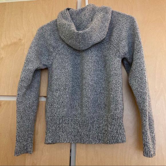 JOSEPH Mouline hooded mélange wool sweater XS - Picture 3 of 10